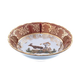 Набор салатников 13 см Roman Lidicky Фредерика Охота красная 6 шт