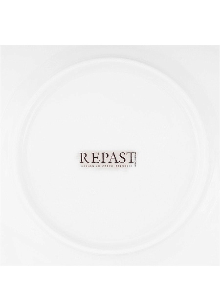 Набор обеденных тарелок 25 см Repast Серебряные колосья 6 шт