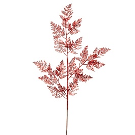 Ветка с глиттером 84 см Азалия красная