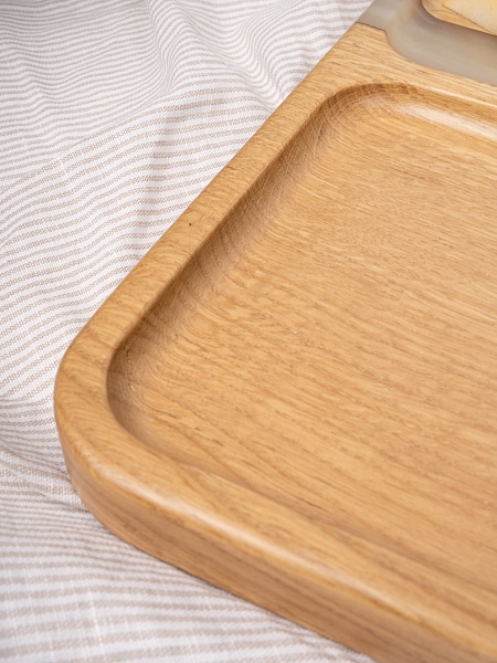 Менажница "Квадро" 35 см, жемчуг