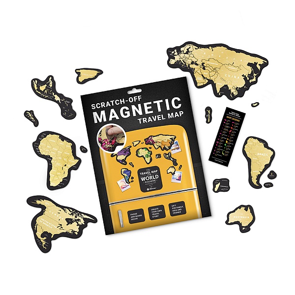 Скретч карта мира Travel Map Magnetic World
