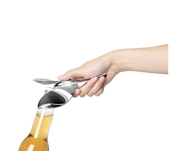 Открыватель для бутылок на подставке Umbra Tipsy хром