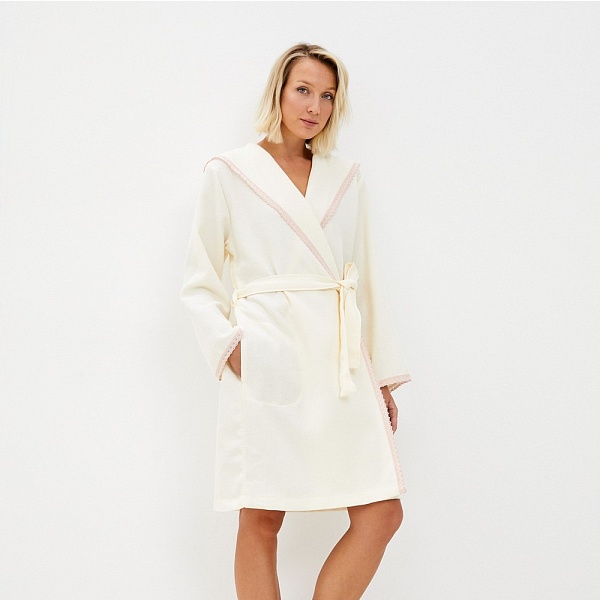 Халат вафельный Sofi de Marko Селеста S кремовый