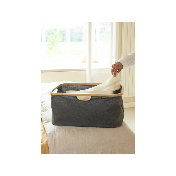 Складная корзина для белья 40 л Brabantia тёмно-серая