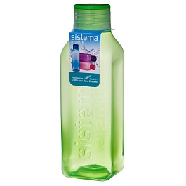 Бутылка квадратная 725 мл Sistema Hydrate зелёный