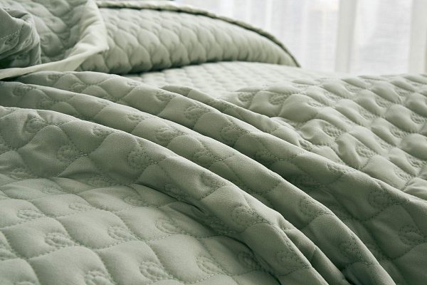 Комплект покрывало и наволочки 160 х 220 см Sofi de Marko Роксалана олива