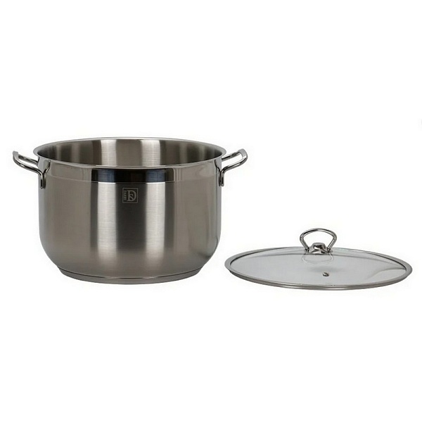 Кастрюля нерж 4,5л 22x12 см SENSO стеклянная крышка