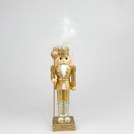 Сувенир Щелкунчик 6,5 x 6,5 x 23 см Азалия золотой