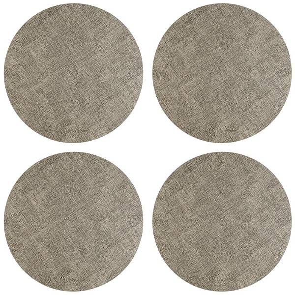 Набор салфеток сервировочных Ø35 см Leanera песочный