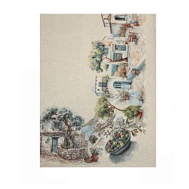 Скатерть 160 х 250 см Le Gobelin Оливки Греция Фон