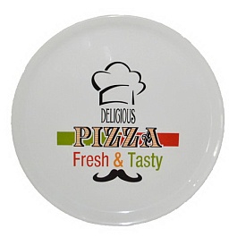 Тарелка д/пиццы, d 30 см в ассортименте