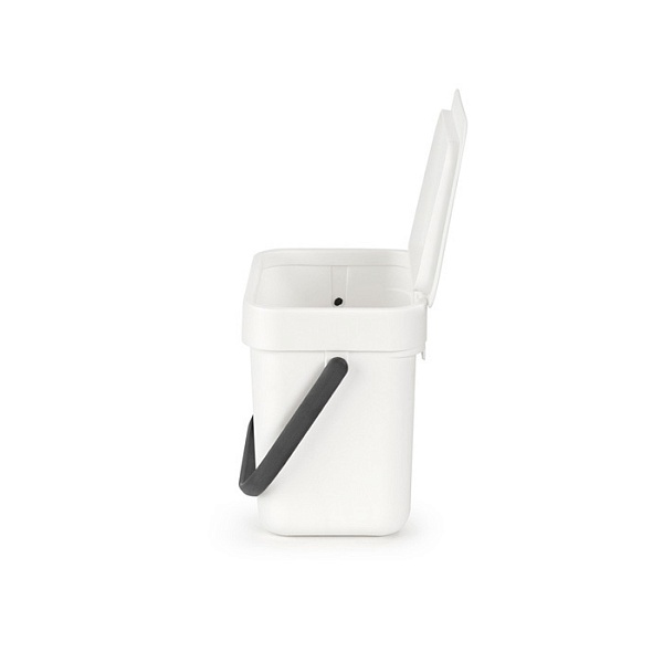 Ведро для мусора 3 л Brabantia Sort&Go белый