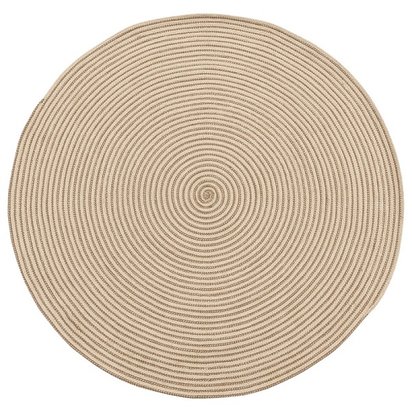 Ковёр из хлопка 150 см Tkano Ethnic Target бежевый