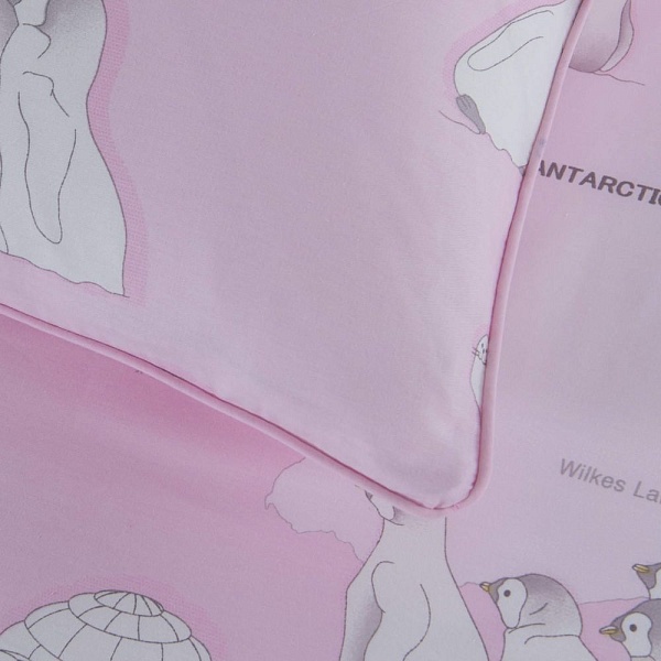 Комплект постельного белья детский Sofi de Marko Пингвины розовый