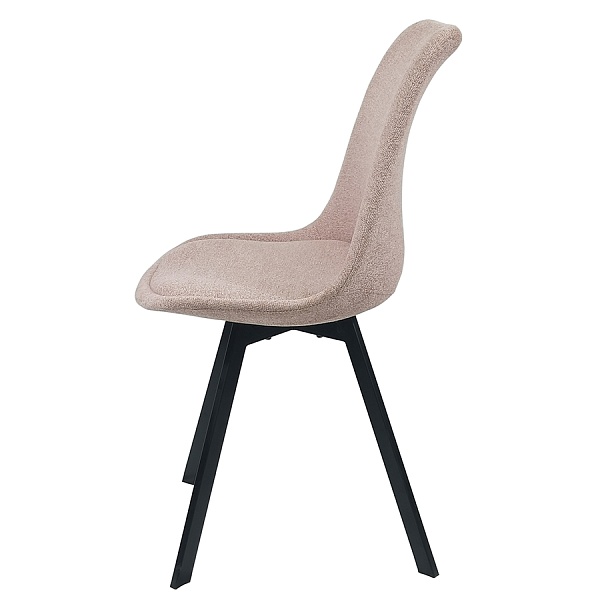 Набор из 4 стульев pirel, шенилл, пыльная роза