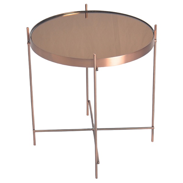 Стол josen, D42,7 см, золотой/медный