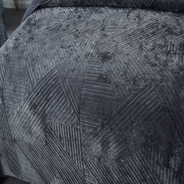 Комплект покрывало и наволочки 240 х 260 см Sofi de Marko Патрисия антрацит