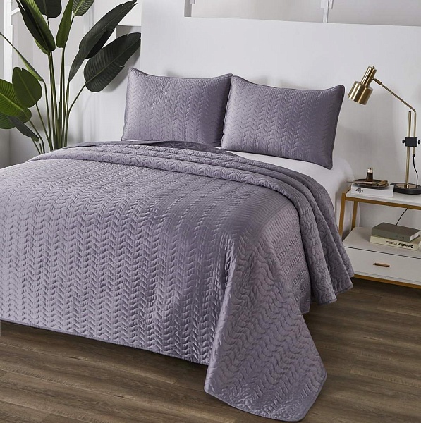 Комплект покрывало и наволочка 160 х 220 см Sofi de Marko Саванна стоун