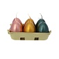 Набор свечей 6 шт Adpal Пасхальные яйца разноцветные металлик