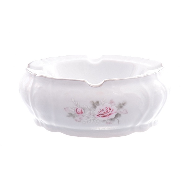 Пепельница 13 см Bernadotte Серая роза платина