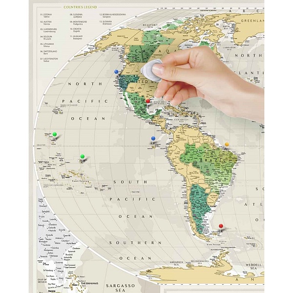 Карта Travel Map Geography World