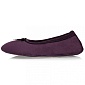 Тапочки-балеринки Isotoner Aubergine 35-36 размер баклажановые