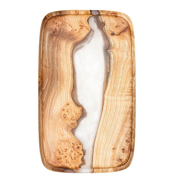 Поднос "Аура" 30 см, жемчуг