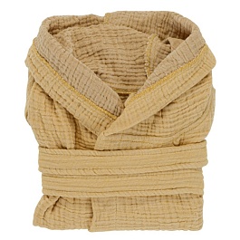 Халат из жатого хлопка 4-5 Y Tkano Essential горчичный