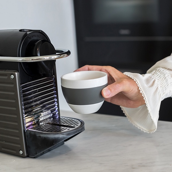 Чашка для капучино 100 мл Koziol Aroma тёмно-серый