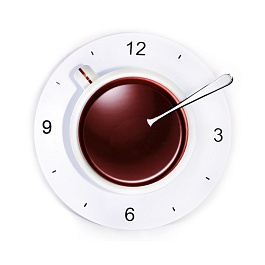 Часы настенные Кофейная чашка белый