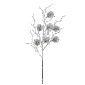 Ветка с глиттером 51 см DecoLine серебряный