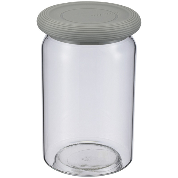 Банка для сыпучих продуктов стекло Regent inox Linea DESCO 0,75л  