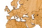 Карта-пазл Wall Decoration exclusive 130х78 см европейский дуб