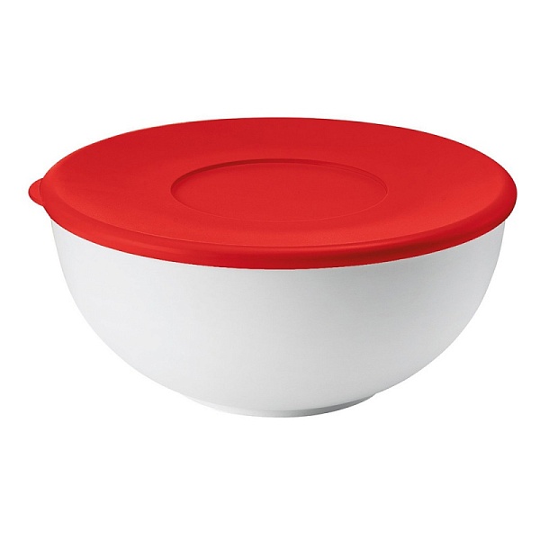 Контейнер 24 см Guzzini красная крышка