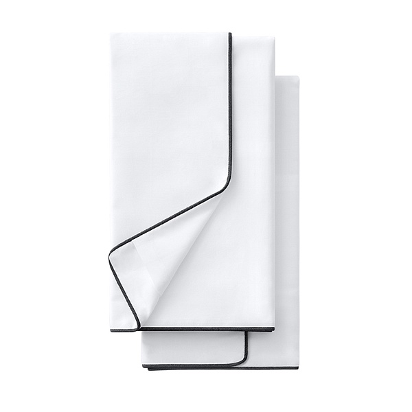 Набор наволочек 70х70 см 2 шт Soft Silver, альпийский снег