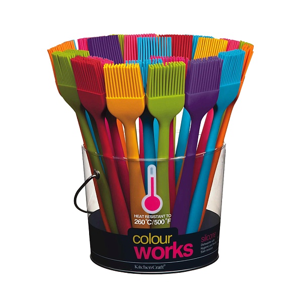 Кисть кулинарная ColorWorks 20 см фиолетовая