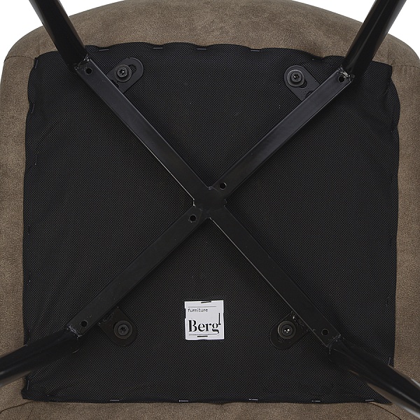 Стул Berg "Chili" микрофибра, коричневый