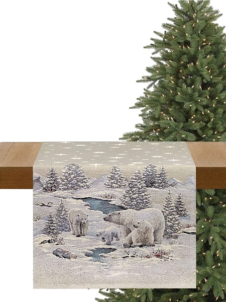 Дорожка 44 х 140 см Le Gobelin Арктика серебро