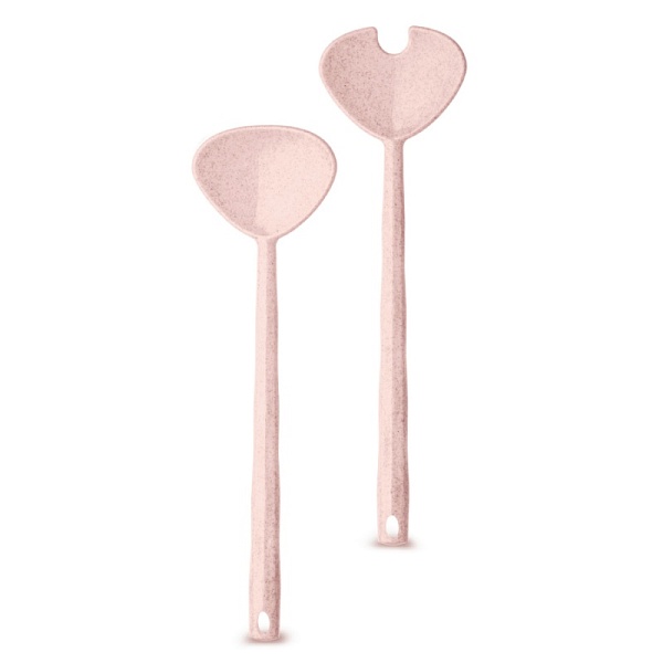 Приборы для салата Crystal Salad organic розовые