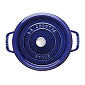 Кокот круглый, 24 см, 3,8 л, темно-синий