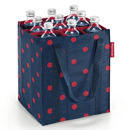 Сумка-органайзер для бутылок Reisenthel Bottlebag mixed dots red