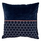 Чехол на подушку из бархата 45 х 45 см Tkano Ethnic синий