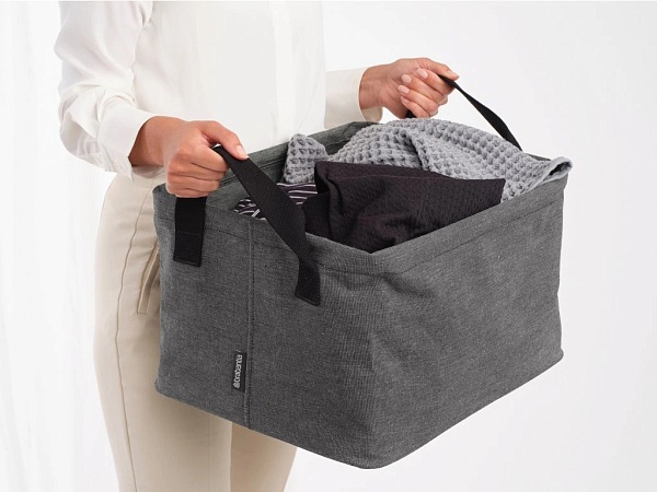 Складная корзина для белья 35 л Brabantia тёмно-серая
