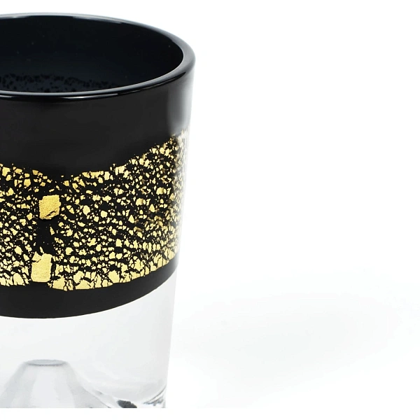 Рюмка Gold Leaf Fuli Chilled Sake Shot Glass Black  85 мл