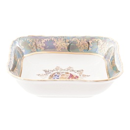 Салатник квадратный 16 см Carlsbad Фредерика Мадонна зелёная