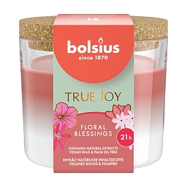 Свеча аром. в стекле, с пробкой 66/83 цветочные благословения