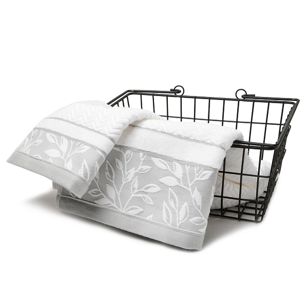 Полотенце для рук и лица 33 х 50 см Lasa Home Spring II серое