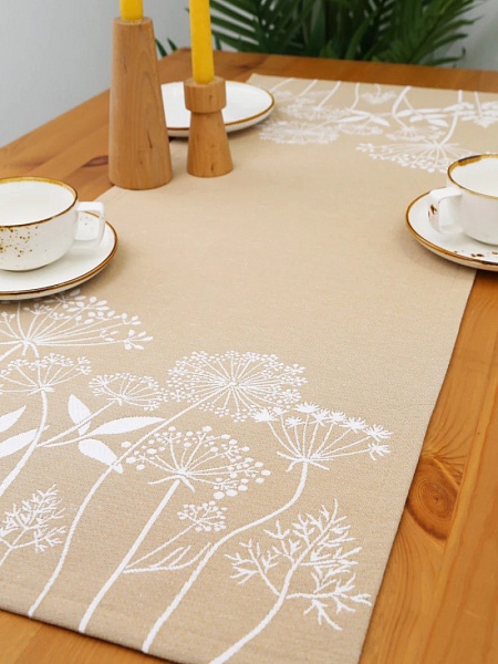 Дорожка 40 х 100 см Le Gobelin Травинки бежевая