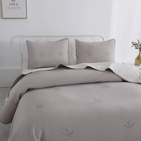 Комплект покрывало и наволочка 160 х 220 см Sofi de Marko Жаклин мокко