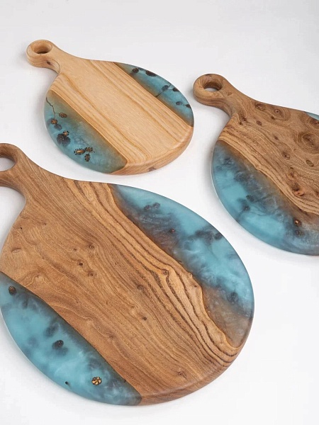 Доска Мастерская Клименко Ольха С бирюза